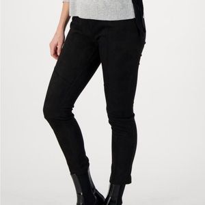 Inspired Style Suede Pants Black